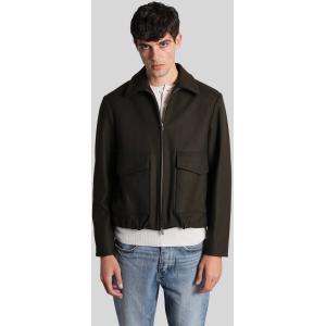 Giacca Casual Magan in Lana Verde