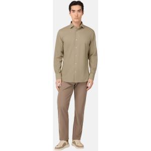 Boggi, Polo Camicia In Jersey Giapponese Regular Fit, Uomo, Beige, Taglia: L