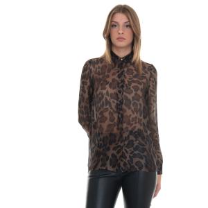 Liu Jo Camicia da donna in seta Beige-nero Seta Donna