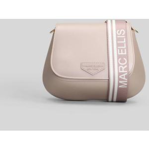 Borsa a spalla Flat Swipe in Gomma Grigia