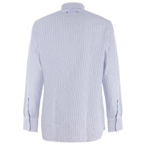 Camicia In Cotone A Righe Con Logo E Taschino Golden Goose Bianco Taglia S Golden Goose  Taglia S