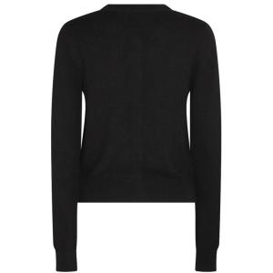 Cardigan Bianco E Nero In Misto Viscosa-lana Palm Angels Nero Taglia S Palm Angels Taglia S