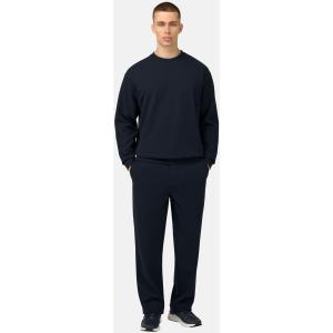 Boggi, Felpa Girocollo In Interlock In Misto Cotone, Uomo, Navy, Taglia: S