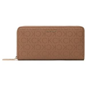 33-Portafoglio grande da donna Ck Must Z/A Wallet Lg Epi Mono K60K610656 Marrone