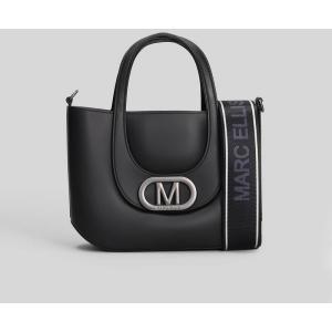 Borsa a spalla Flat Galizia in Gomma Nera