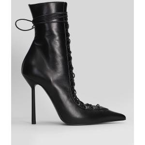 tronchetti tacco alto Colette in Pelle Nera