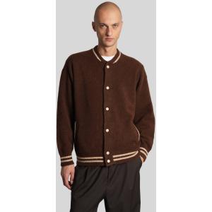 Giacca Bomber  in Cashmere Marrone