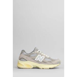 Sneakers 2010 in Camoscio e Tessuto Grigio