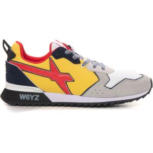 W6YZ Sneakers con lacci jet  Giallo-grigio Tela Uomo