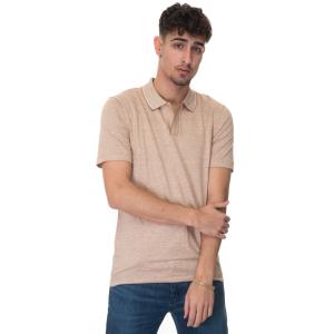 BOSS Polo manica corta Beige Cotone Uomo