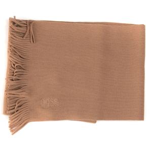 BOSS Sciarpa ALBAS Cammello Lana Uomo