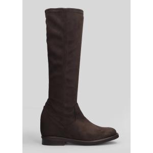 Stivale zeppa interna  in Camoscio Testa di Moro