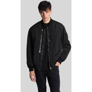 Giacca Bomber  in Poliammide Nera