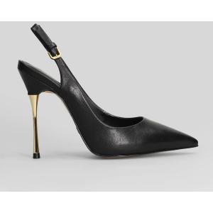 Decollete  in Pelle Nera