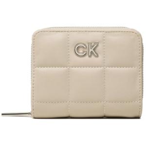 33-Portafoglio piccolo da donna Re-Lock Quilt Wallet Md W/Flap K60K610664 Beige