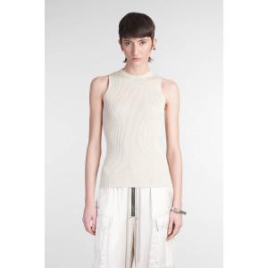 Canotta Tank in viscosa Beige
