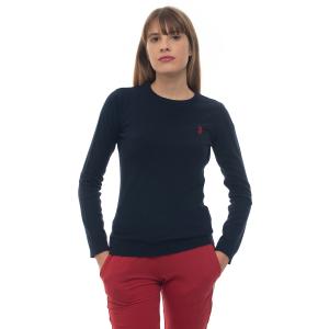 US Polo Assn Maglia girocollo Blu Poliammide Donna