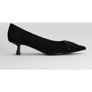 Decollete  in Camoscio Nero