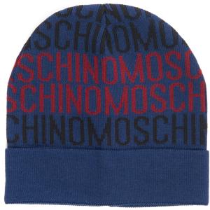 Moschino Cappello Blu Lana Uomo