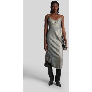 Abito lungo De-vera-s in Cotone Blu