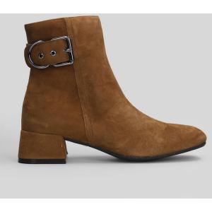 tronchetti tacco alto Rose Daily in Camoscio Cuoio naturale