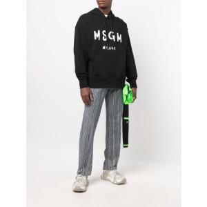 Felpa Con Cappuccio E Logo M.s.g.m. Nero Taglia L M.s.g.m.  Taglia L