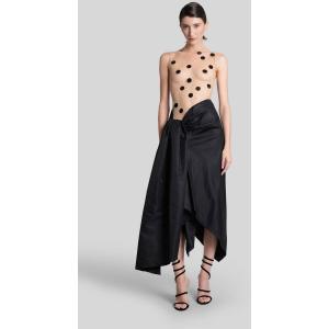 Abito lungo  in Poliammide Nera