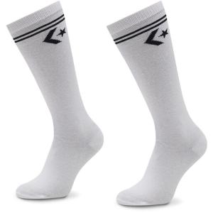 33-Set di 2 paia di calzini lunghi da donna E1025W-2009 Bianco