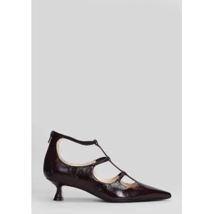 Decollete  in Pelle Bordeaux