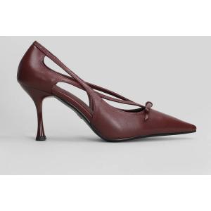 Decollete  in Pelle Bordeaux