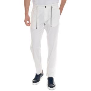 Canali Pantalone modello chino Bianco Lyocell Uomo