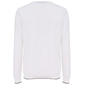 Maglia In Cotone Con Girocollo Fay Bianco Taglia 50 Fay Taglia 50