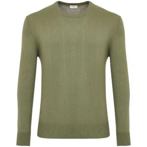 Maglia girocollo verde militare cotone