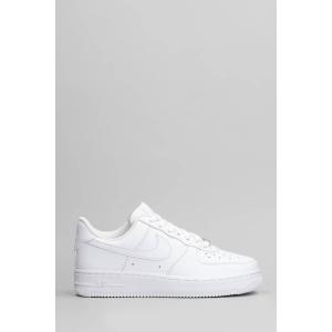 Sneakers Air Force 1 07 in Pelle Bianca