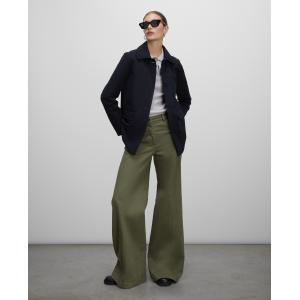 Aspesi Cappotto In Tela Di Misto Nylon Compatto Donna, Navy