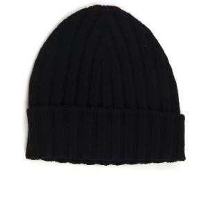 Gran Sasso Cappello a costa inglese Nero Cachemire Uomo