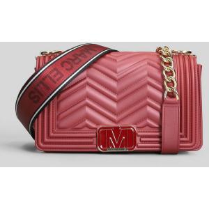 Borsa a spalla Flat Wave M in Gomma Bordeaux