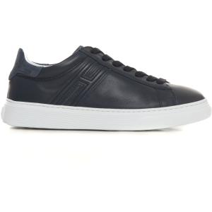 Hogan Sneakers in pelle con lacci H365 Blu Pelle Uomo