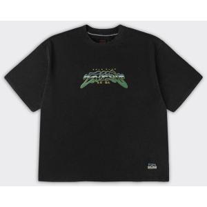 Evisu T-Shirt Neon Leopard Printed Nera