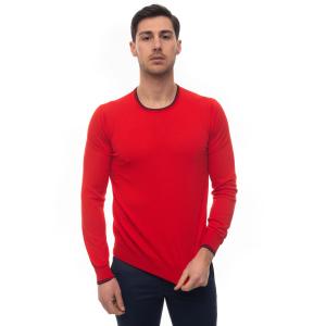 Fay Maglia girocollo Rosso/blu  Cotone Uomo