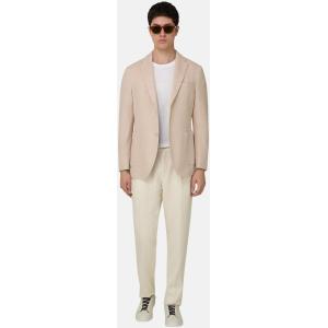 Boggi, Giacca Micro Struttura In Misto Cotone, Uomo, Sabbia, Taglia: 60