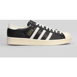 Sneakers Superstar Vintage in Pelle Nera