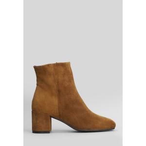 tronchetti tacco alto Amber Daily in Camoscio Cuoio naturale