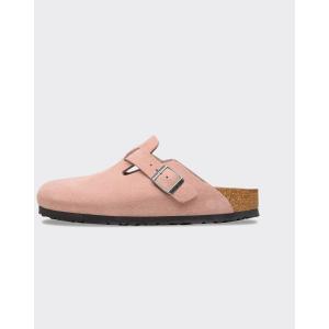 birkenstock Ciabatta Boston Suede Leather Pink Clay
