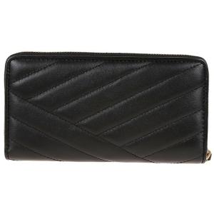 Portafoglio Continental Kira Chevron Zip Tory Burch Nero Taglia onesize Tory Burch Taglia onesize
