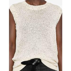 Gilet Lavorato A Maglia Con Paillettes Golden Goose Giallo e Arancio Taglia XS Golden Goose Taglia XS