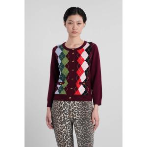 Cardigan in Lana Bordeaux