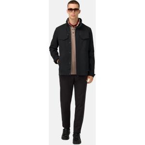 Boggi, Field Jacket In Tessuto Tecnico B Tech, Uomo, Nero, Taglia: L