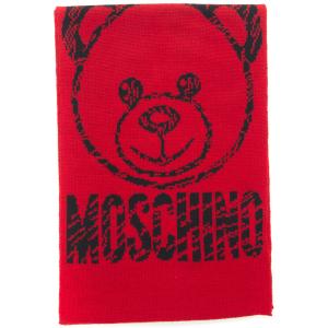 Moschino Sciarpa Rosso Lana Uomo