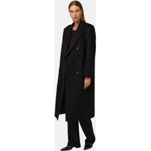 Boggi, Cappotto In Puro Cashmere Doppio Petto, Donna, Nero, Taglia: M